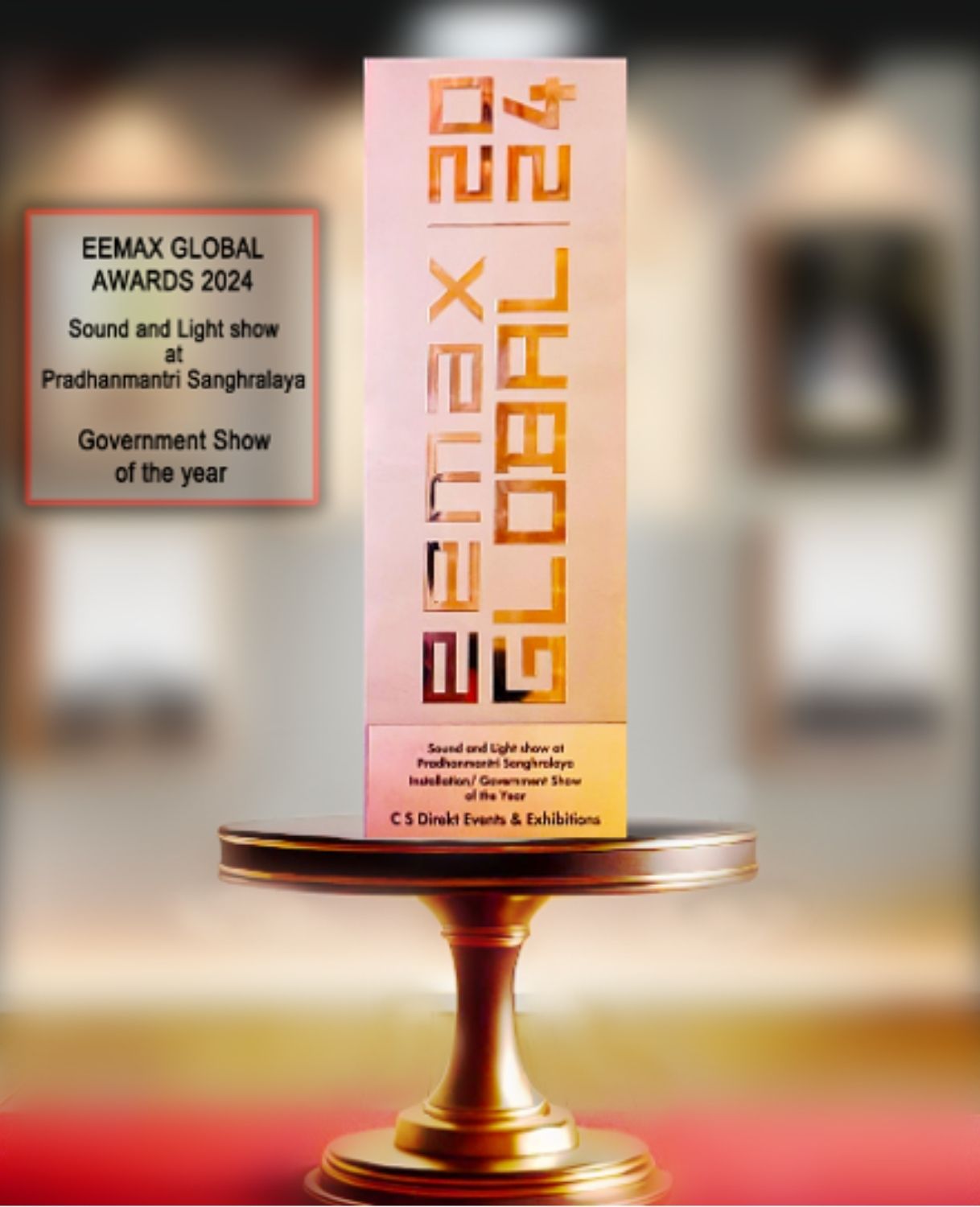 EEMAX Global Awards, Sound & Light Show · Pradhanmantri Sanghralaya