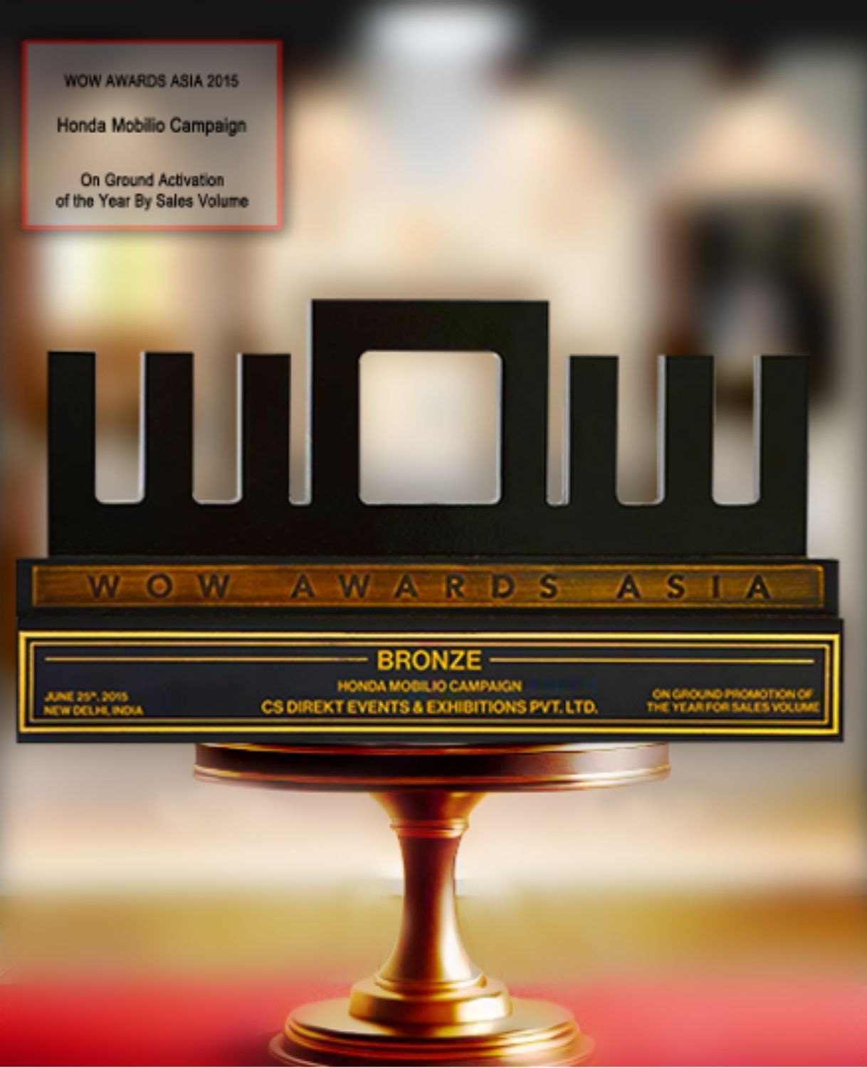 WOW Awards Asia · Bronze, Honda Mobilio Campaign